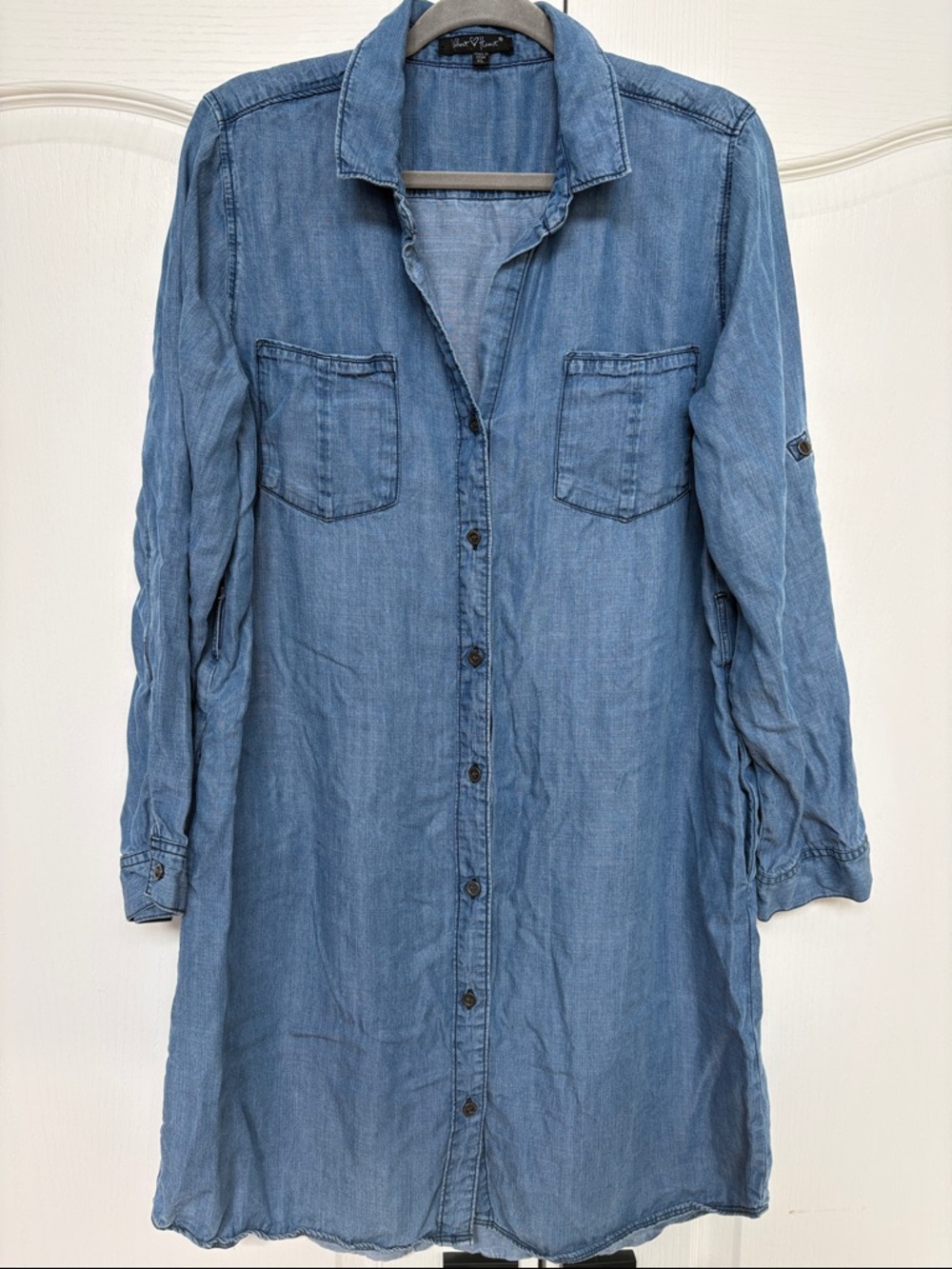 Velvet Heart Light Blue Denim Shirt Dress